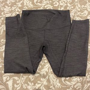 Lululemon grey 3/4 length yoga leggings- size 10